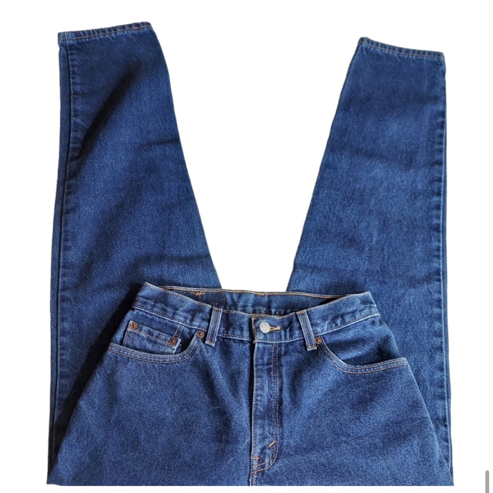Vintage Levi's 550 Mom High Waisted Dark Wash Jeans